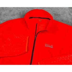 Polo Sport Ralph Lauren Windbreaker Jacket Mens 2XL Orange Performance Full Zip